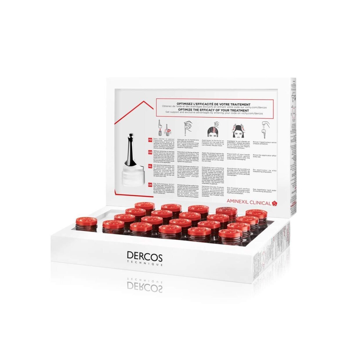 vichy-dercos-aminexil-clinical-5-women-21-monodoses-skin-society-shop-address-country-2 Dercos Aminexil Clinical 5 Women - 21 Monodoses - Image 2